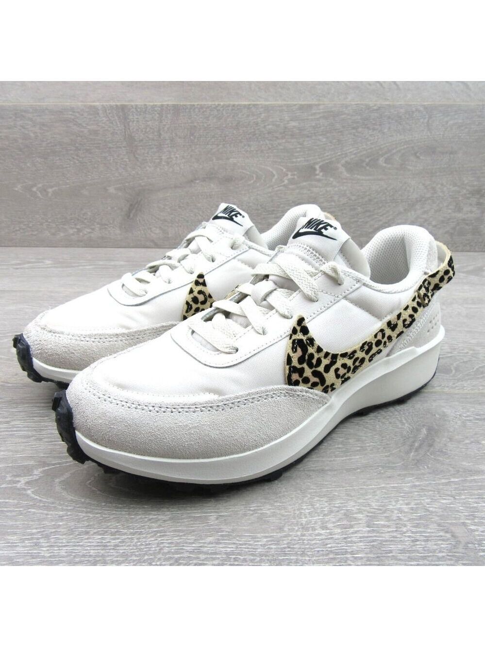 Nike Waffle Debut Leopard Women's Size 8 Phantom White Sneakers NEW - Picture 4 of 12